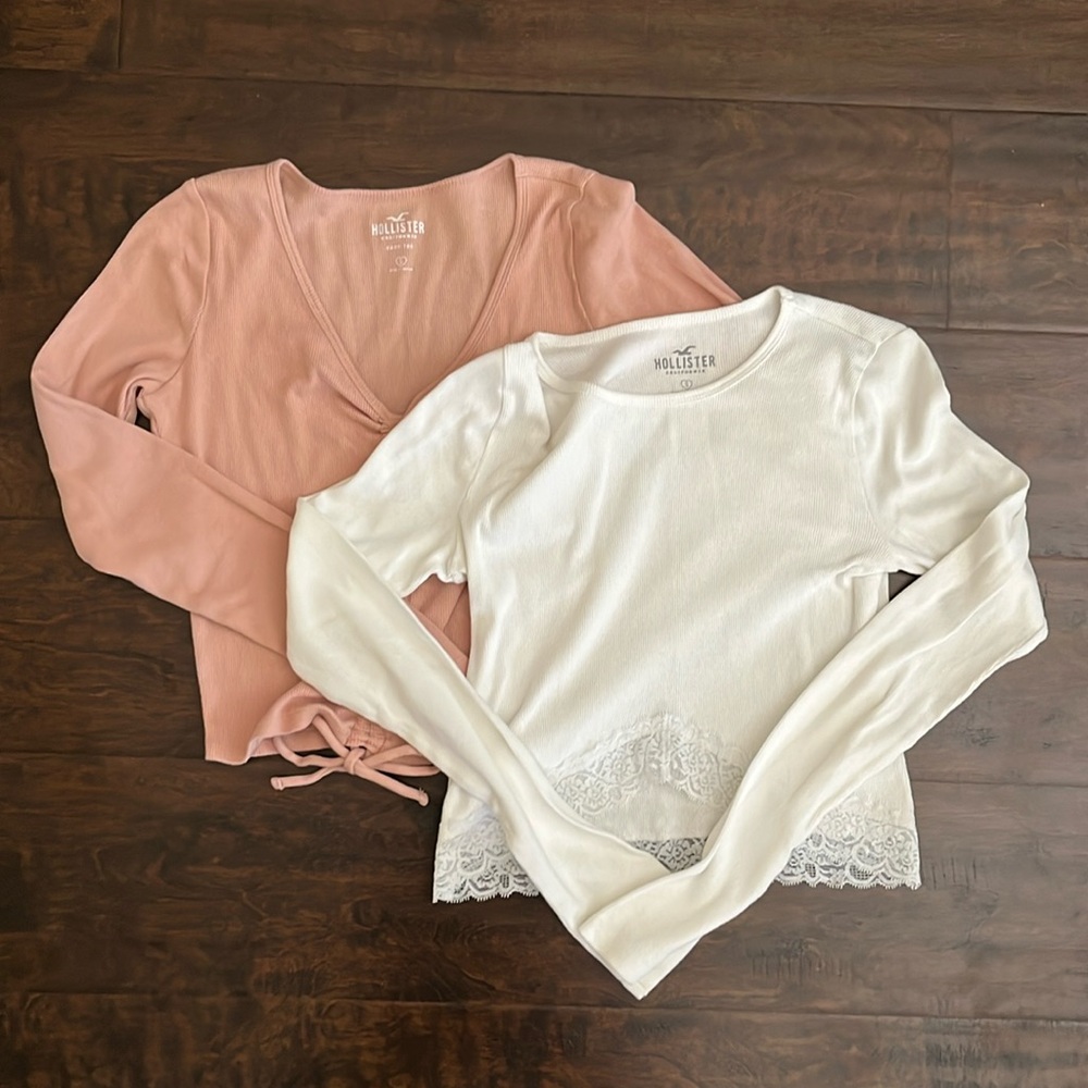 Bundle of 2 Hollister long sleeve shirts